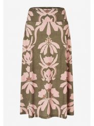 More & More Spódnica w kolorze oliwkowo-jasnoróżowym rozmiar: 42. Brązowe spódnice More & More, na co dzień, bez wzorów, midi, proste. Za 126.45 zł.