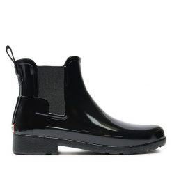 Kalosze Hunter. Czarne kalosze Hunter, bez wzorów. Za 399.99 zł.