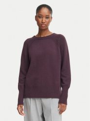 Marella Sweter Bella 2623366295 Bordowy Regular Fit. Czerwone swetry Marella, l, bez wzorów, z wełny, bez ramiączek. Za 829.99 zł.