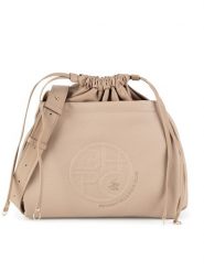 Beverly Hills Polo Club Torebka BHPC-K-039-06 Beżowy. Brązowe torebki klasyczne Beverly Hills Polo Club, bez wzorów, z materiału, bez dodatków. Za 249.99 zł.