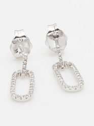 DIAMANTA Złote kolczyki-wkrętki "Thouéris" z diamentami rozmiar: onesize. Szare kolczyki DIAMANTA, z diamentem, złote. Za 1,254.87 zł.