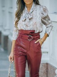 LA Angels Bluzka w kolorze biało-brązowym rozmiar: M. Białe bluzki LA Angels, m, bez wzorów, bez kołnierzyka, bez ramiączek. Za 127.45 zł.