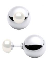 ATELIERS SAINT GERMAIN Srebrne kolczyki-wkrętki z perłami rozmiar: onesize. Białe kolczyki ATELIERS SAINT GERMAIN, z perłą, srebrne. Za 260.99 zł.