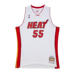 Koszulka Miami Heat Swingman 2005/06. Białe bluzki Mitchell & Ness, bez wzorów, sportowe, bez kołnierzyka, bez ramiączek. Za 573.00 zł.