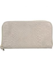 ORE10 Skórzany portfel w kolorze szarym - 20 x 11 x 3 cm rozmiar: onesize. Szare portfele ORE10, bez wzorów, z materiału. Za 149.66 zł.