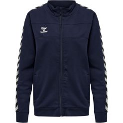 Damska bluza dresowa zapinana na zamek Hummel Move Classic. Niebieskie bluzy sportowe Hummel, l, bez wzorów, z dresówki, bez kaptura. Za 286.00 zł.