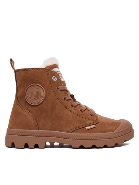 Palladium Trapery Pampa Hi Zip Wl 95982-291-M Brązowy. Brązowe trapery i śniegowce Palladium, z nubiku. Za 369.99 zł.