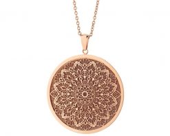 Naszyjnik ze stali szlachetnej z brokatem - rozeta. Naszyjniki Artelioni, ze stali. Za 229.00 zł.