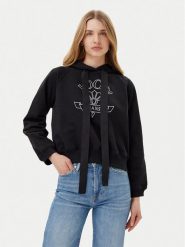 JOOP! Jeans Bluza Tinna 30046176 Czarny Regular Fit. Czarne bluzy Joop! Jeans, xs, bez wzorów, z bawełny, bez kaptura. Za 359.99 zł.