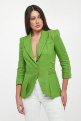 Żakiet z lnem ELISABETTA FRANCHI. Marynarki i żakiety Elisabetta Franchi, bez wzorów. Za 3,189.00 zł.