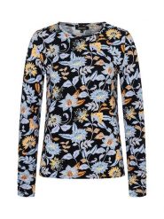 More & More Koszulka w kolorze czarno-błękitnym rozmiar: 40. Czarne bluzki More & More, bez wzorów, z wiskozy, bez kołnierzyka, bez ramiączek. Za 119.95 zł.