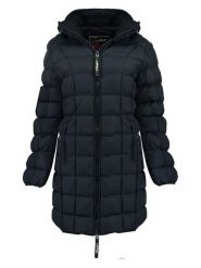 Canadian Peak Płaszcz pikowany "Bambolineak" w kolorze granatowym rozmiar: XL. Niebieskie płaszcze Canadian Peak, xl, z aplikacjami, bez kaptura. Za 303.06 zł.