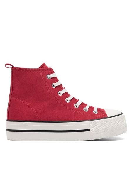 Jenny Fairy Trampki ELLY WSS20468-01A Czerwony. Czerwone trampki Jenny Fairy, bez wzorów, z materiału, bez zapięcia. Za 58.99 zł.
