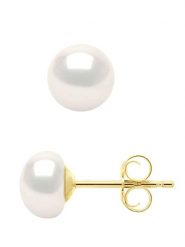 ATELIERS SAINT GERMAIN Złote kolczyki-wkrętki z perłami rozmiar: onesize. Białe kolczyki ATELIERS SAINT GERMAIN, z perłą, złote. Za 217.99 zł.