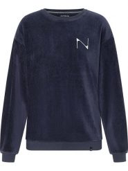Naturana Bluza w kolorze granatowym rozmiar: XS. Niebieskie bluzy Naturana, xs, bez wzorów, bez kaptura. Za 83.81 zł.