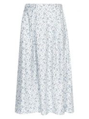 MOSS COPENHAGEN Spódnica w kolorze białym rozmiar: XL. Białe spódnice Moss Copenhagen, na imprezę, s, bez wzorów, z wiskozy, klasyczne, maxi. Za 144.92 zł.