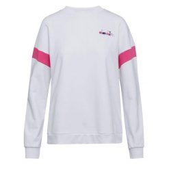 Bluza damska DIADORA L.SWEATSHIRT CREW SPOTLIGHT. Białe bluzy Diadora, l, bez wzorów, bez kaptura. Za 89.99 zł.