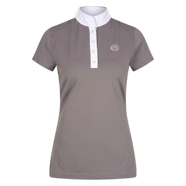 Damska koszulka polo na zawody Euro-Star Hannah. Brązowe bluzki EURO-STAR, bez wzorów, bez kołnierzyka, bez ramiączek. Za 207.50 zł.