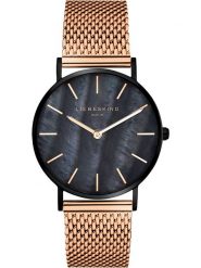 Liebeskind Zegarek kwarcowy w kolorze różowozłoto-czarnym rozmiar: onesize. Czarne, analogowe zegarki Liebeskind, ze stali. Za 260.99 zł.