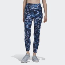 Legginsy adidas AeroReady Designed To Move W GS6350. Fioletowe legginsy sportowe Adidas, xs, bez wzorów, na jogę i pilates. Za 80.00 zł.