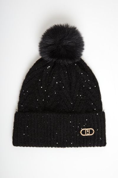 Czapka damska z wełną LIU JO. Czapki Liu Jo, bez wzorów, z wełny. Za 249.00 zł.