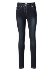 Heine Dżinsy - Skinny fit - w kolorze granatowym rozmiar: W23. Niebieskie jeansy Heine, bez wzorów. Za 69.99 zł.