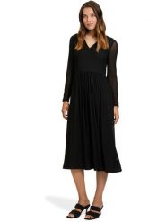 Vera Mont Sukienka w kolorze czarnym rozmiar: 50. Czarne sukienki Vera Mont, bez wzorów, bez kołnierzyka, bez ramiączek, midi. Za 139.54 zł.