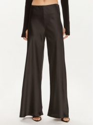 NORMA KAMALI Spodnie materiałowe ST1247CBA87001 Czarny Regular Fit. Czarne spodnie materiałowe Norma Kamali, xl, bez wzorów, z materiału. Za 879.99 zł.