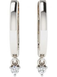 Vittoria Jewels Złote kolczyki-kreole z diamentami rozmiar: onesize. Szare kolczyki Vittoria Jewels, z diamentem, złote. Za 1,035.99 zł.