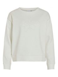 Vila Bluza "Vifrieda" w kolorze białym rozmiar: XL. Białe bluzy Vila, xl, bez wzorów, bez kaptura. Za 121.45 zł.
