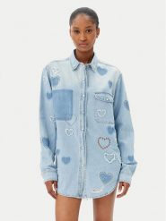 One Teaspoon Koszula jeansowa Everyday Studded 26714 Niebieski Relaxed Fit. Niebieskie koszule One Teaspoon, xs, bez wzorów, z bawełny, bez kołnierzyka, bez ramiączek. Za 749.99 zł.