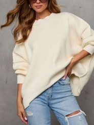 LA Angels Sweter w kolorze kremowym rozmiar: L. Brązowe swetry LA Angels, l, bez wzorów, bez ramiączek. Za 152.99 zł.