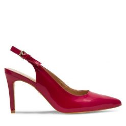 Szpilki Lasocki. Czerwone szpilki Lasocki, bez wzorów, bez obcasa, na szpilce, bez zapięcia. Za 249.99 zł.