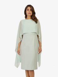 APART Sukienka w kolorze jasnozielonym rozmiar: 36. Zielone sukienki Apart, na co dzień, z aplikacjami, bez kołnierzyka, bez ramiączek, midi, proste. Za 187.99 zł.