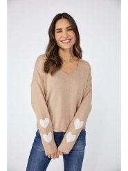 LIEBLINGSSTÜCK Sweter "Linka" w kolorze beżowym rozmiar: 42. Brązowe swetry LIEBLINGSSTÜCK, bez wzorów, z kaszmiru, bez ramiączek. Za 215.21 zł.