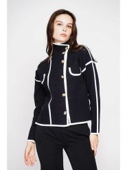 C& Jo Kardigan w kolorze czarno-białym rozmiar: 40. Czarne kardigany C& Jo, bez wzorów. Za 143.99 zł.