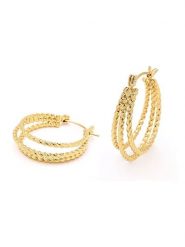 MOODE Kolczyki-kreole rozmiar: onesize. Żółte kolczyki MOODE, ze stali. Za 96.37 zł.