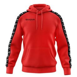 Bluza pasek z kapturem Givova Tarry. Czerwone bluzy Givova, m, bez wzorów, z bawełny, z kapturem. Za 187.50 zł.