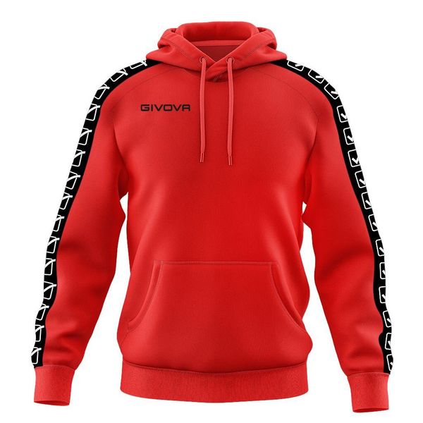 Bluza pasek z kapturem Givova Tarry. Czerwone bluzy Givova, m, bez wzorów, z bawełny, z kapturem. Za 264.00 zł.