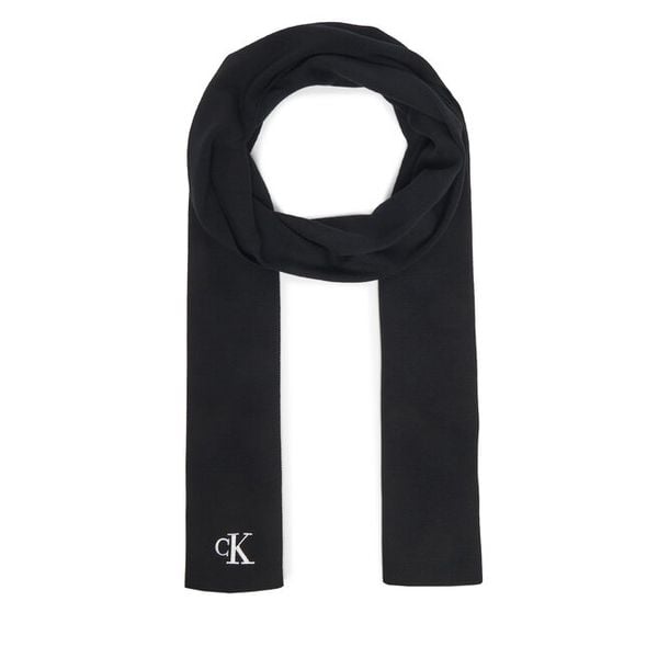 Szalik Calvin Klein. Czarne szaliki Calvin Klein, bez wzorów. Za 219.99 zł.