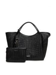 Emporio Armani Torebka EW001008 AF14309 UC001 Czarny. Czarne shopper Emporio Armani, bez wzorów, ze skóry, bez dodatków. Za 1,099.00 zł.