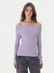 Kontatto Sweter 3M0813C Fioletowy Regular Fit. Fioletowe swetry Kontatto, m, bez wzorów, z syntetyku, bez ramiączek. Za 339.99 zł.