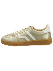 GANT Footwear Skórzane sneakersy "Cuzima" w kolorze złotym rozmiar: 37. Żółte trampki GANT Footwear, bez wzorów, bez zapięcia. Za 233.33 zł.