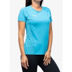 Koszulka szybkoschnąca damska Mammut Aenergy FL T-Shirt. Niebieskie koszulki sportowe Mammut, bez wzorów, bez ramiączek. Za 320.35 zł.
