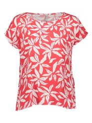 Sublevel Koszulka w kolorze czerwono-białym rozmiar: L. Czerwone bluzki Sublevel, l, bez wzorów, z wiskozy, bez kołnierzyka, bez ramiączek. Za 30.99 zł.