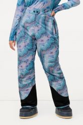 Damskie Spodnie funkcyjne spodnie narciarskie wodoodporne modelowane kolana. Niebieskie spodnie narciarskie Ulla Popken, plus size, bez wzorów, z materiału, narciarskie. Za 639.99 zł.