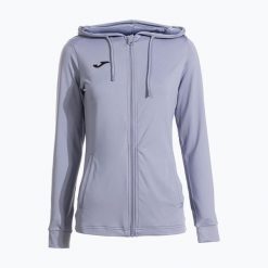 Bluza tenisowa damska Joma Sculpture II Zip-Up Hoodie W. Niebieskie bluzy Joma, s, z aplikacjami, z elastanu, bez kaptura. Za 184.60 zł.