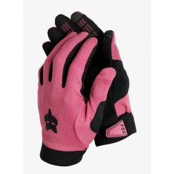 Rękawiczki rowerowe damskie Fox Ranger Glove. Czerwone rękawiczki FOX, bez wzorów, sportowe. Za 148.49 zł.