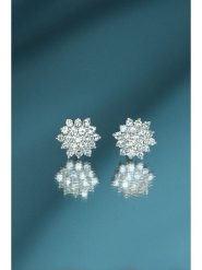 DIAMANTA Złote kolczyki-wkrętki "Beauté Majestueuse" z diamentami rozmiar: onesize. Szare kolczyki DIAMANTA, z diamentem, złote. Za 1,705.11 zł.