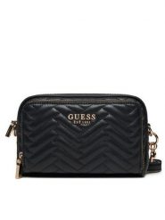 Guess Torebka HWQG95 08140 Czarny. Czarne listonoszki Guess, z aplikacjami, ze skóry, bez dodatków. Za 369.99 zł.